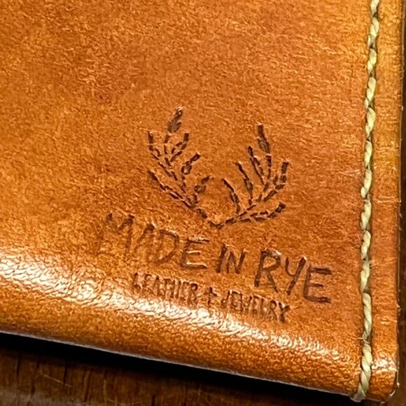 Top Grain Genuine Handmade Leather Pencil Case Pouch by Made in Rye - Picture 7 of 8